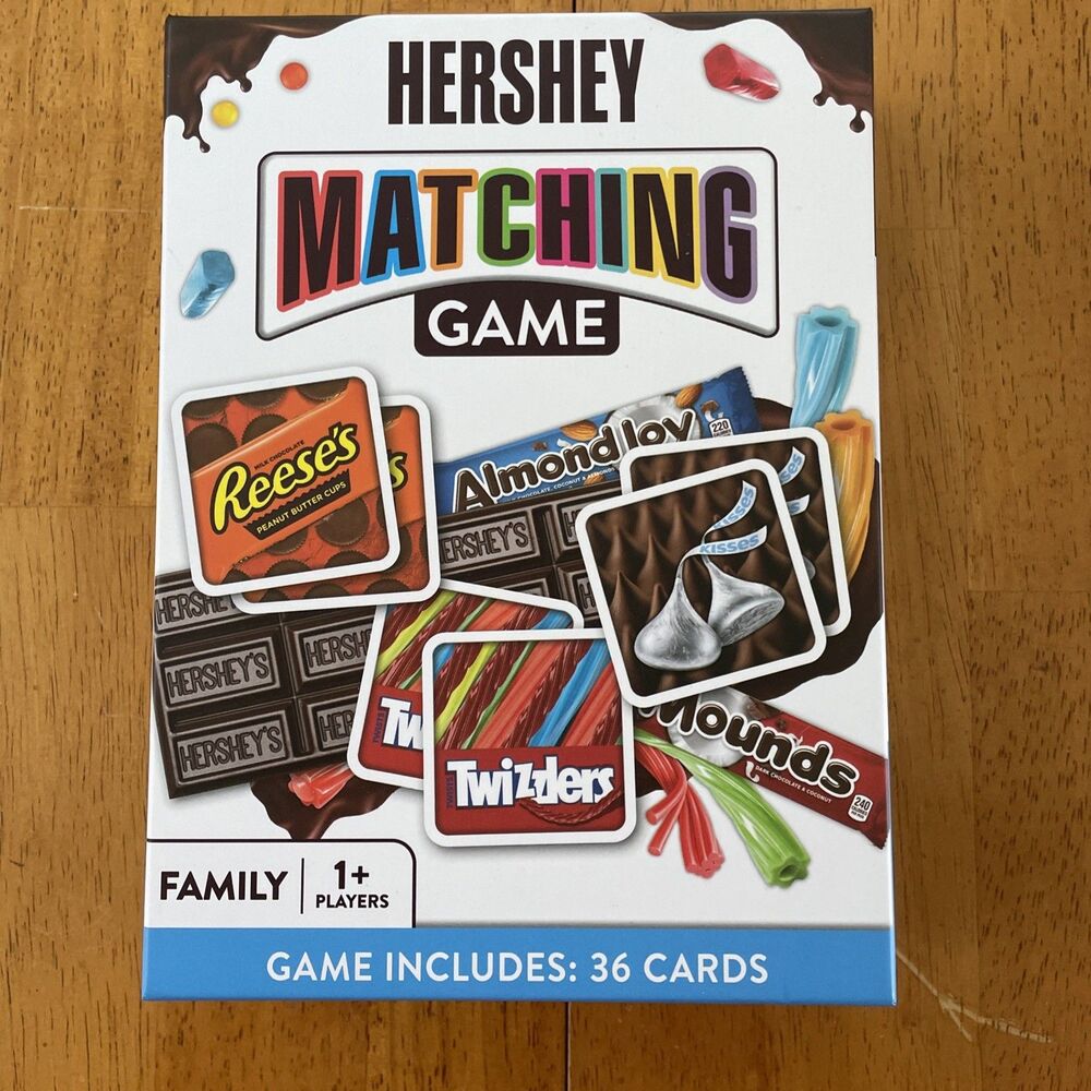 Hershey’s Matching Game On The Go NIB Memory Cards Kids Ages 3+ MasterPieces